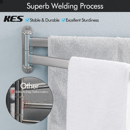 Suport prosoape KES A2104S2L50-2 inox SUS304 2 brate 50 cm