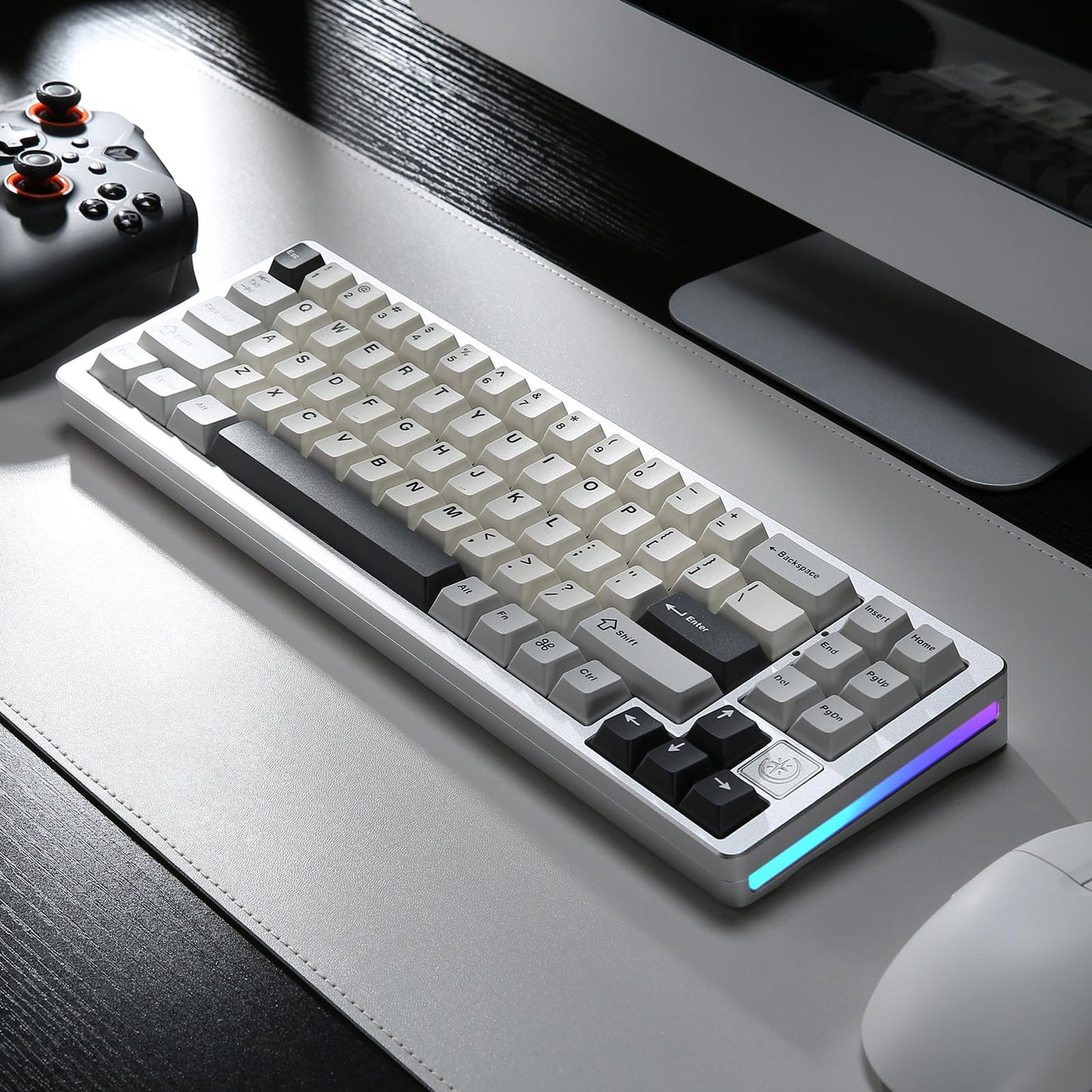 Tastatura YUNZII AL71 71 taste aluminiu CNC RGB wireless
