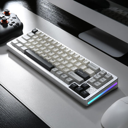 Tastatura YUNZII AL71 71 taste aluminiu CNC RGB wireless