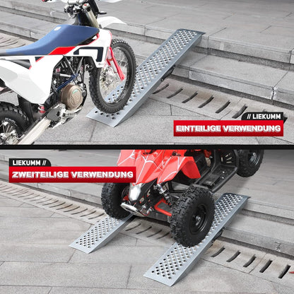 Set 2 rampe LIEKUMM din otel, 120 cm, capacitate 600 kg, inaltime utilizare max. 48 cm
