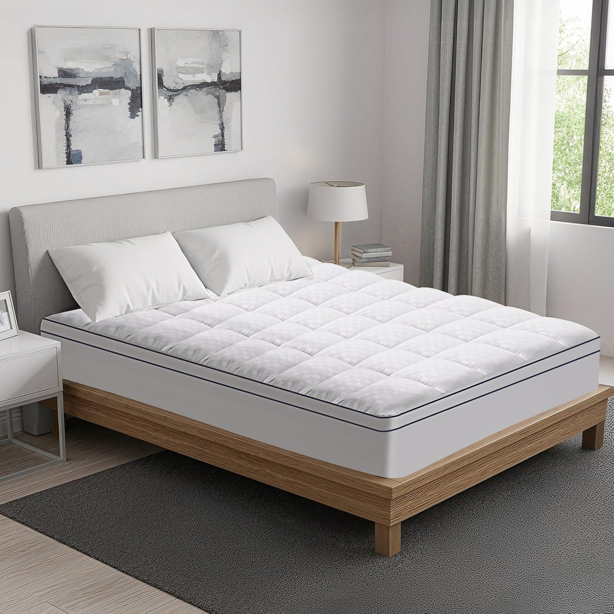 Topper Autsel 3D Topper 160 x 200 cm Microfibre 1200 GSM moale
