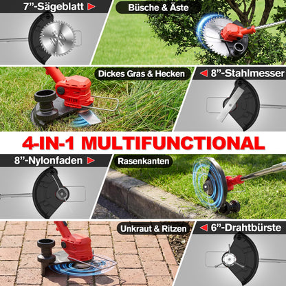 Trimmer gazon Forluoai YL-DCJ-A02 21V fara fir, 24000 RPM