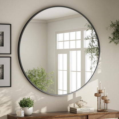 Oglinda BEAUTYPEAK 60 cm Rotunda Alba Cadru Aluminiu Shatterproof