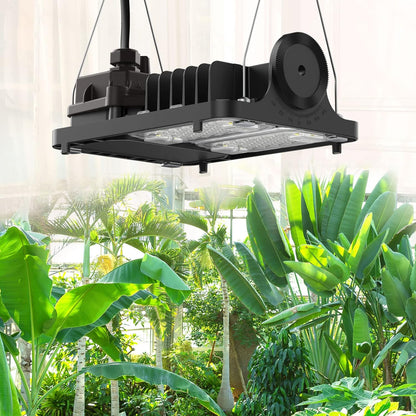 SANSI 70 W LED Plant Lamp for Indoor Plants, 700 W Equiv, Full Spectrum Dimmable Grow Light and Optical Lens for High PPFD, Energy-Saving Plant Lamps for Large Plants