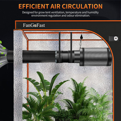 Extractor aer FanGoFast 100 mm 221 m3h viteza reglabila 6W