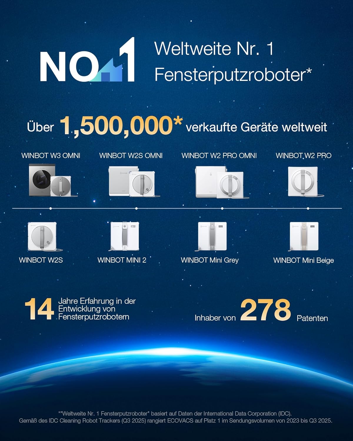 Robot de curatare geamuri ECOVACS WINBOT W2 PRO OMNI cu statie multifunctionala