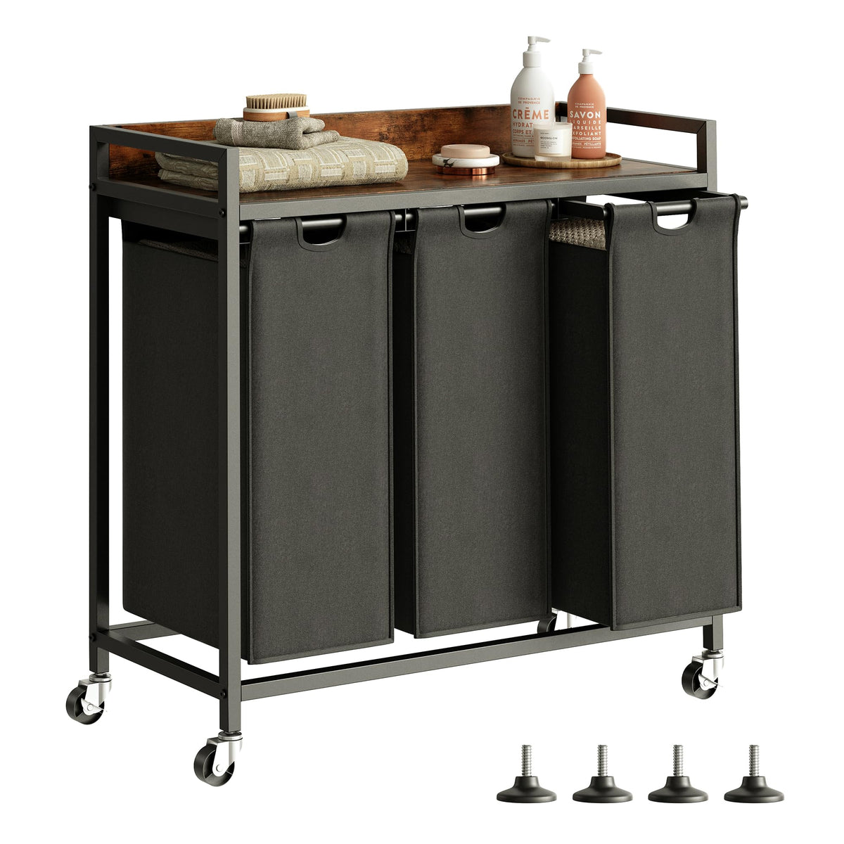 Cos rufe Herture PF04XLE 3 compartimente 180L roti detasabile