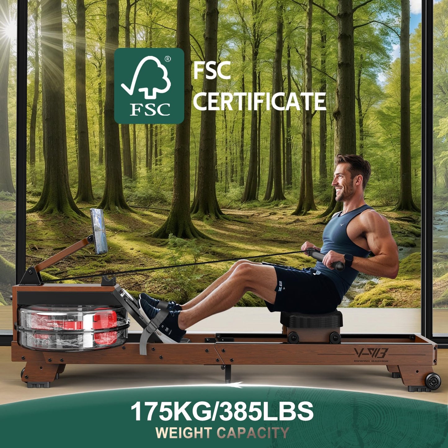 Aparat vaslit VOWVIT V-W3 lemn apa pliabil 175 kg Bluetooth