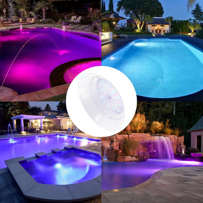 Kingwen LED Pool Lighting Underwater 38 W RGB Pool Headlight Underwater LED Pool Lamps with Remote Control IP68 Waterproof Pool Lamps Underwater 12 V AC/DC