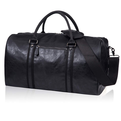 Geanta de calatorie din piele impermeabila, compartiment mare carry-on