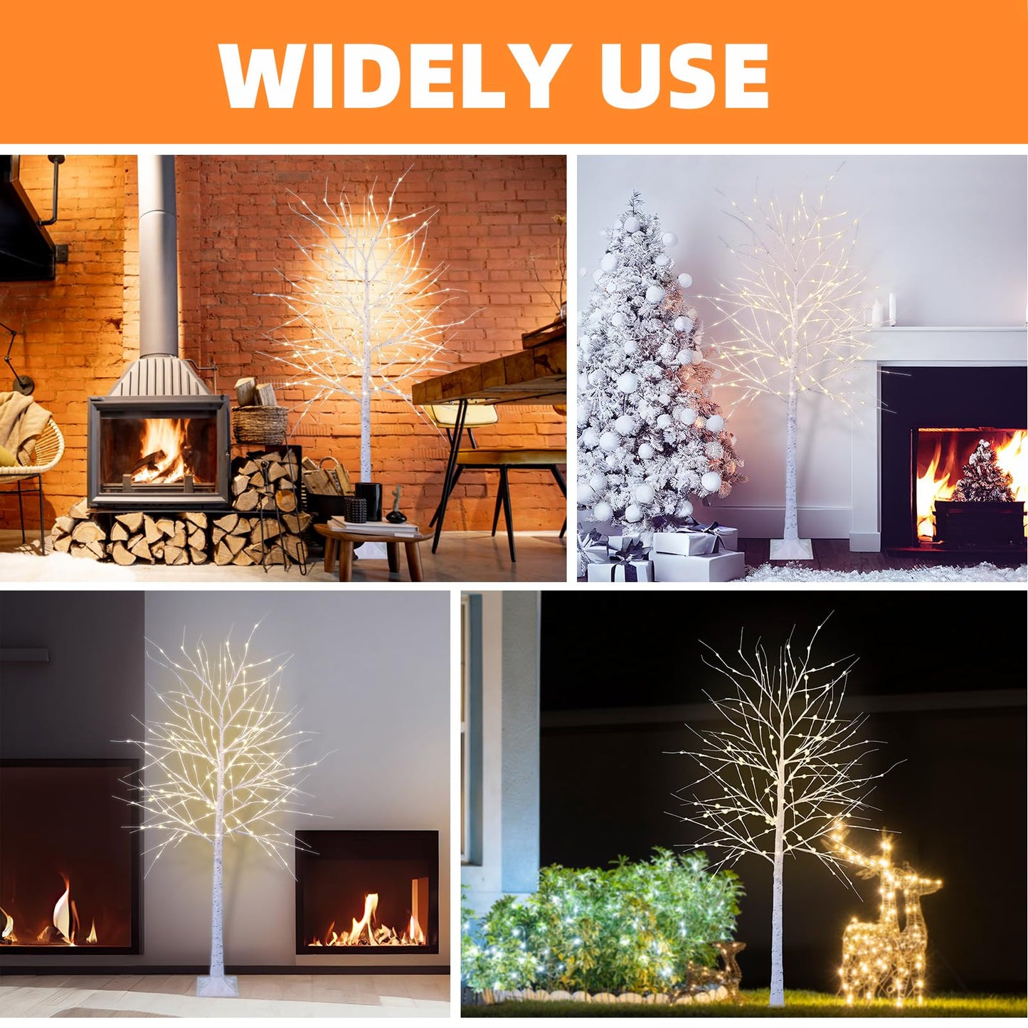Decor luminos CCLIFE CushHom 180 cm 200 LED IP44 alb cald