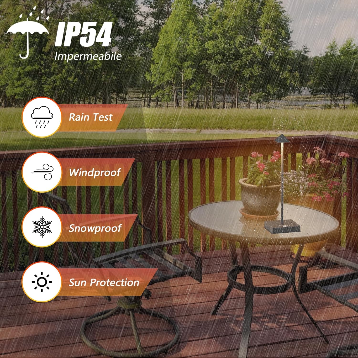 Aipsun 2 Stück LED Dimmbare Akku Tischlampe Kabellose Anthrazit, Wiederaufladbar Warme Lichtfarbe 2700K/4000K/6000K Tischleuchte mit USB-C, Aluminium, IP54 Wasserdichte