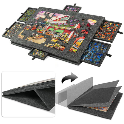 Puzzleboard Zertylre ZEY6131 2-in-1 inclinabil cu 6 sertare