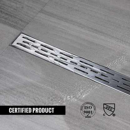 Rigola dus sunrik SLSD-A06-90cm inox 304, 90 cm, waterproof