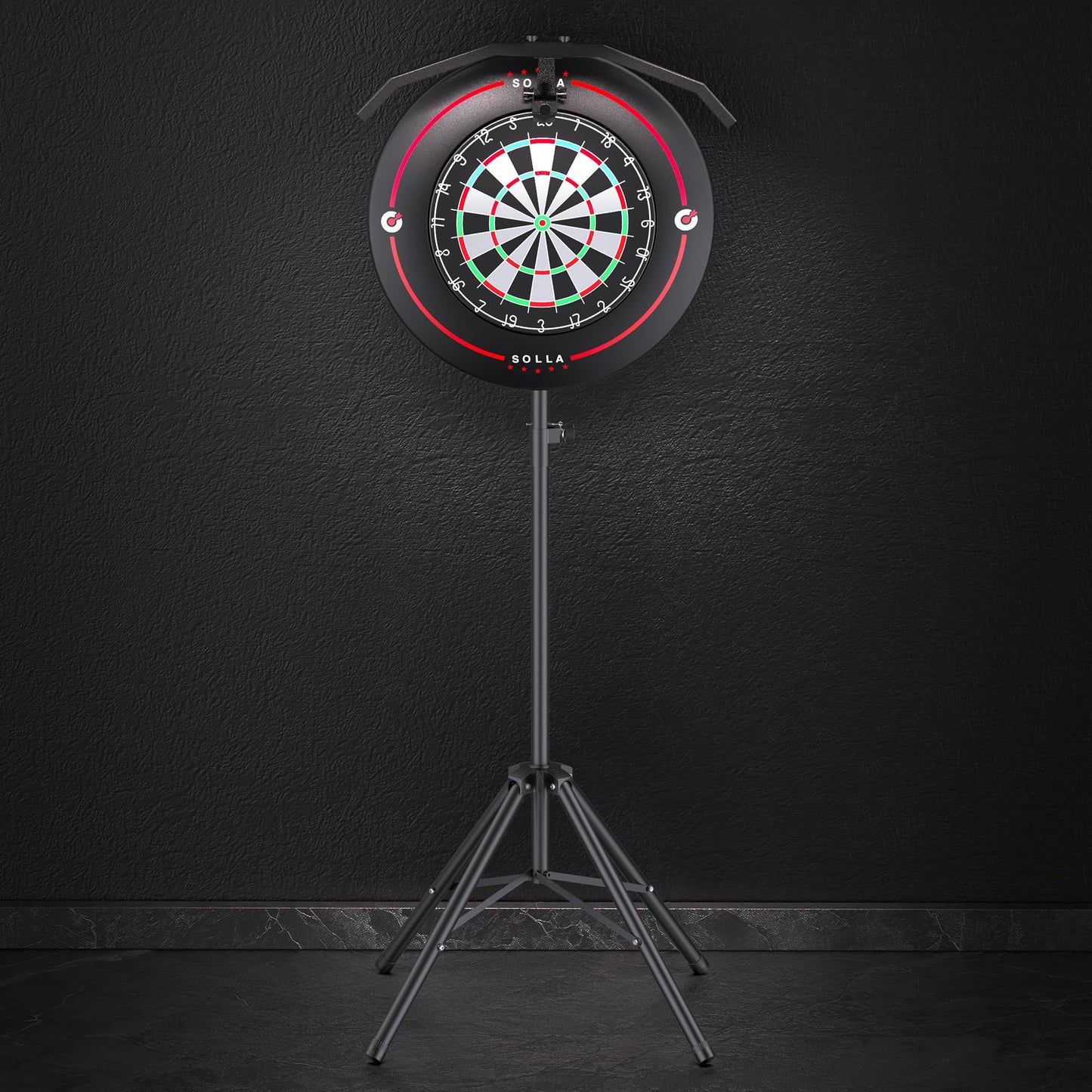 Suport dartboard SOLLA ajustabil metalic 173 cm, tripod portabil