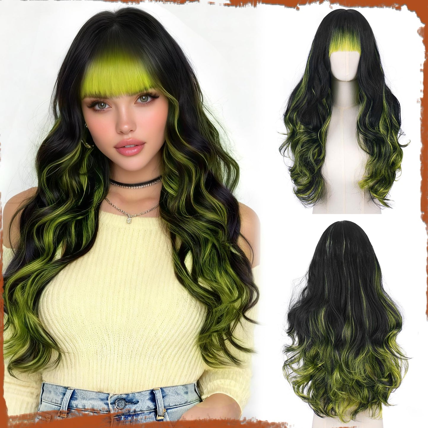 Peruca Sofeiyan Wavy Long Ombre Blonde 60 cm rezistenta la caldura
