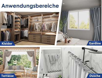 Bara dus MEISENBERG telescopica fara gaurire, otel inoxidabil
