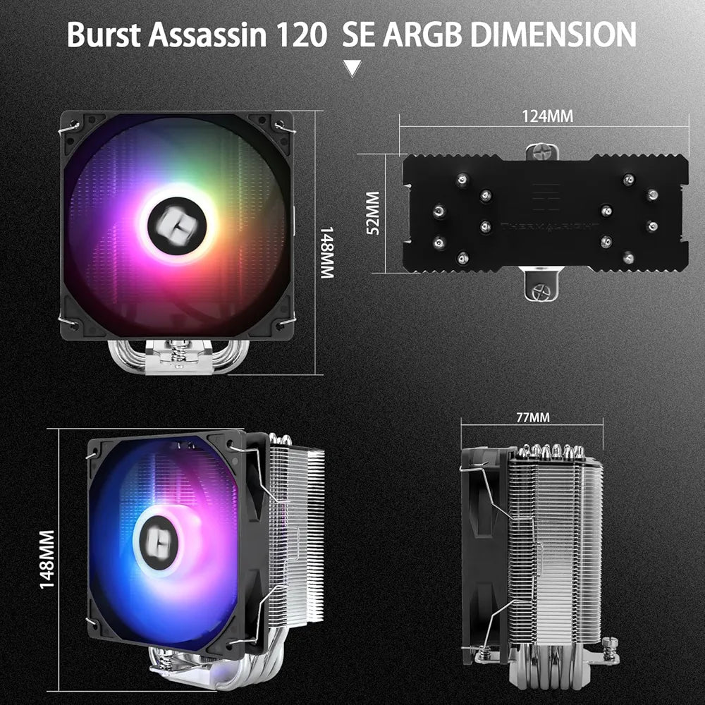 Cooler CPU Thermalright Burst Assassin 120 SE ARGB