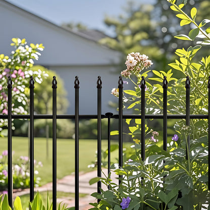Gard decorativ Thealyn FG36-G metal negru 3.5 m fara sapare