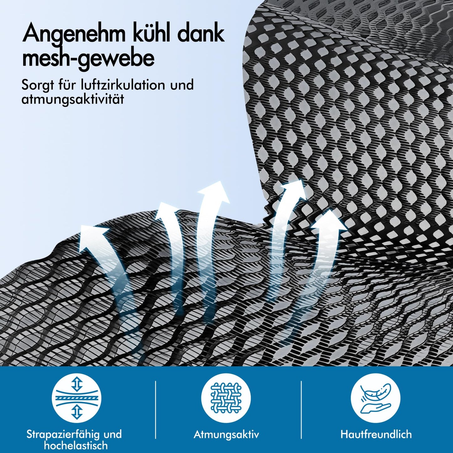 Scaun birou ALFORDSON ergonomic mesh negru suport lombar reglabil