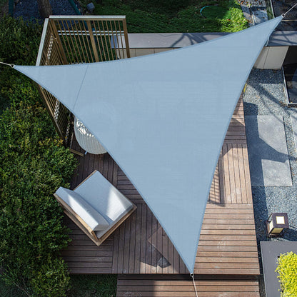 SUNNY GUARD Sun Shade Sail Triangle 4x4x4m Waterproof UV Block for Garden Outdoor Patio - Sand
