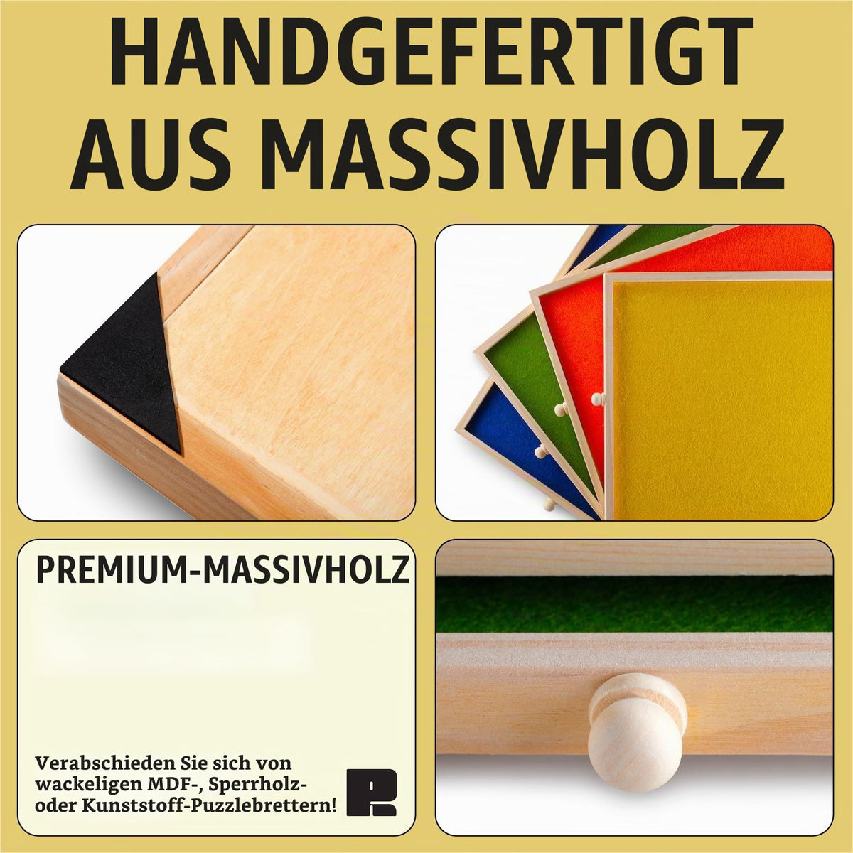 Puzzle Board Puzzle Ready 1000 piese lemn cu sertare colorate