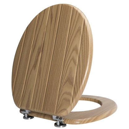 Colac WC Angel Shield Soft Close Lemn MDF Negru Oval Reglabil