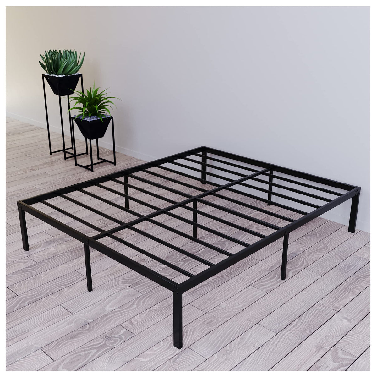 Pat Dreamzie Small Double Bed Frame Metal 120x200 cu depozitare
