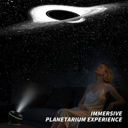 Galaxy Projector, Star Projector Home Planetarium Space Ceiling Starry Sky Night Light with Light Strip, Meteor and Galaxy Projector for Kid Adult Bedroom Christmas Gift