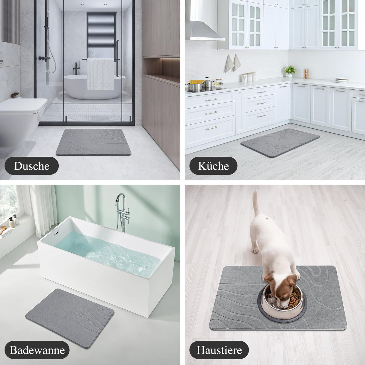 Covoras baie CARBURATEUR Stone Bath Mat 40x60 cm antiderapant