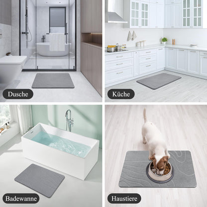 Covoras baie CARBURATEUR Stone Bath Mat 40x60 cm antiderapant
