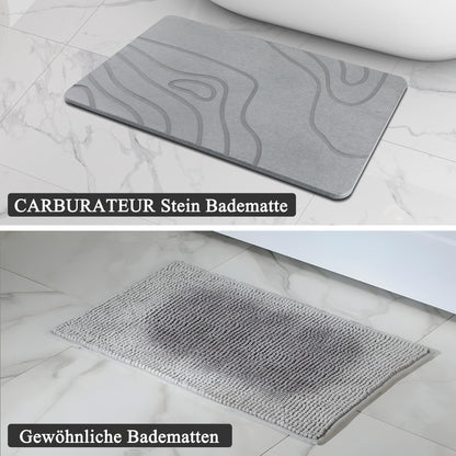 Covoras baie CARBURATEUR Stone Bath Mat 40x60 cm antiderapant