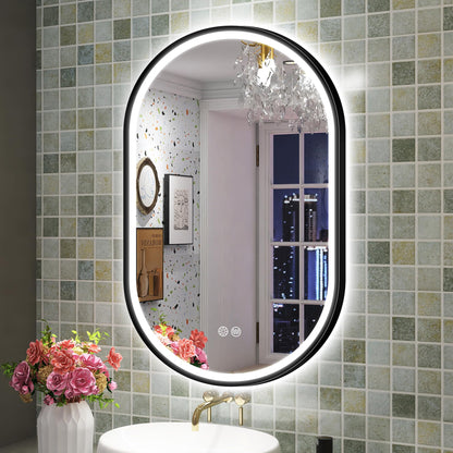 Oglinda baie Sbagno 100x60 cm LED anti-aburire