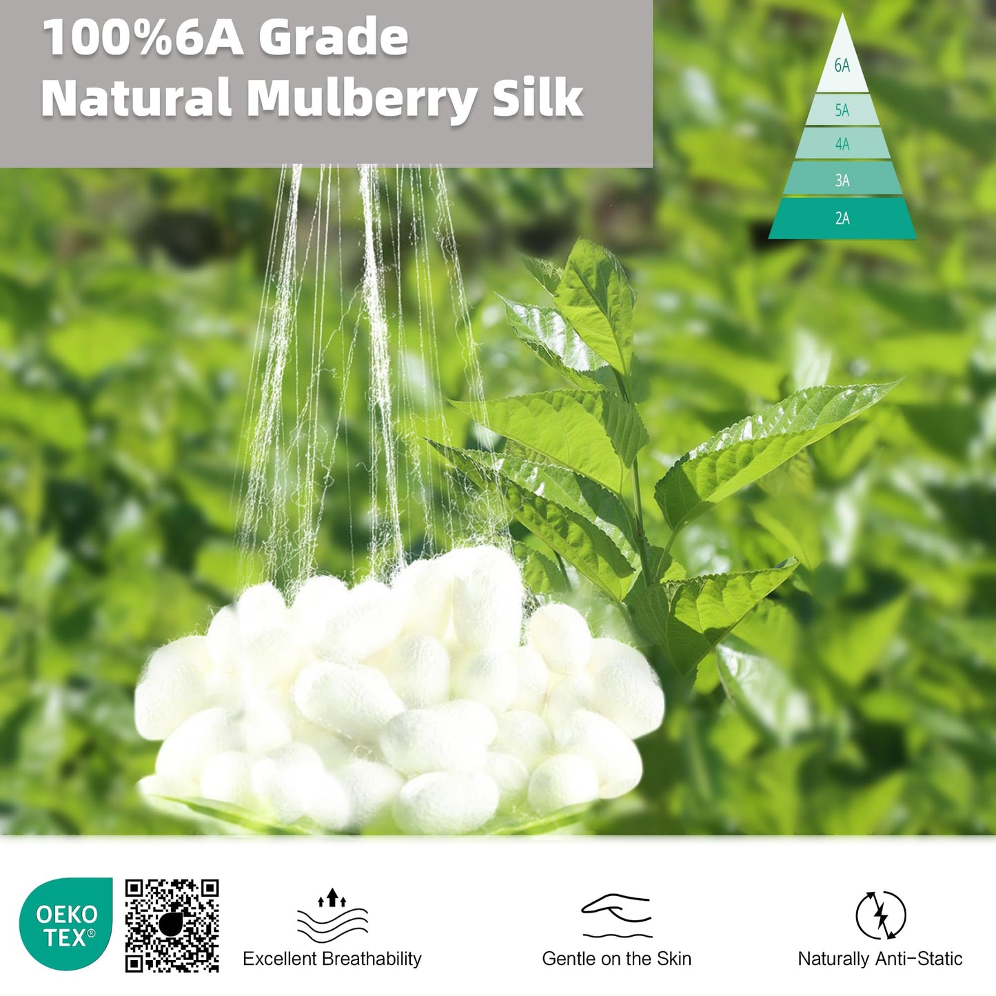 Husa perna townssilk HU-XI-201 matase mulberry 19 momme 40x60 cm