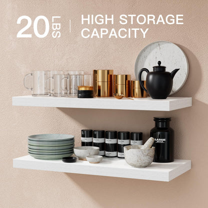 Rafturi perete STOREMIC Floating Shelves 60 cm, set 2, alb