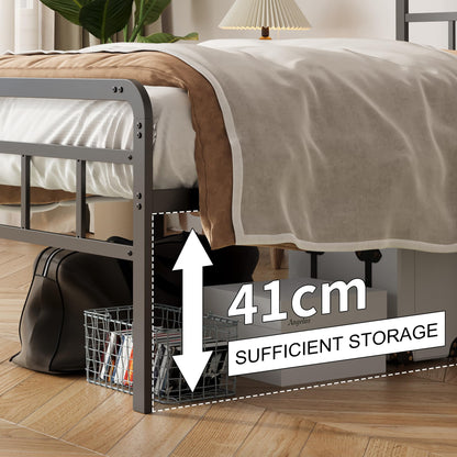 Pat 200x150 Yicensen King Size Cadru Metalic 46cm Negru