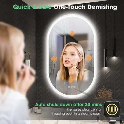 Oglinda baie Sbagno 100x60 cm LED anti-aburire