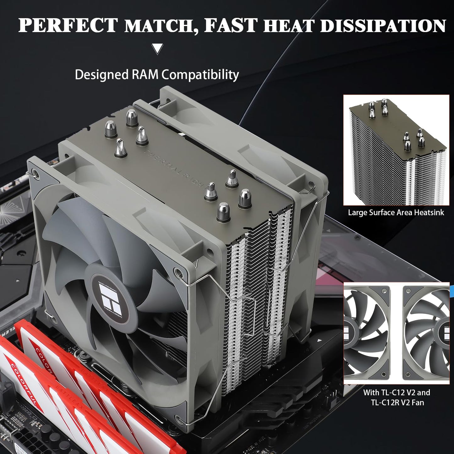 Cooler Procesor Thermalright Assassin Spirit 120 V2 Plus CPU Air Cooler