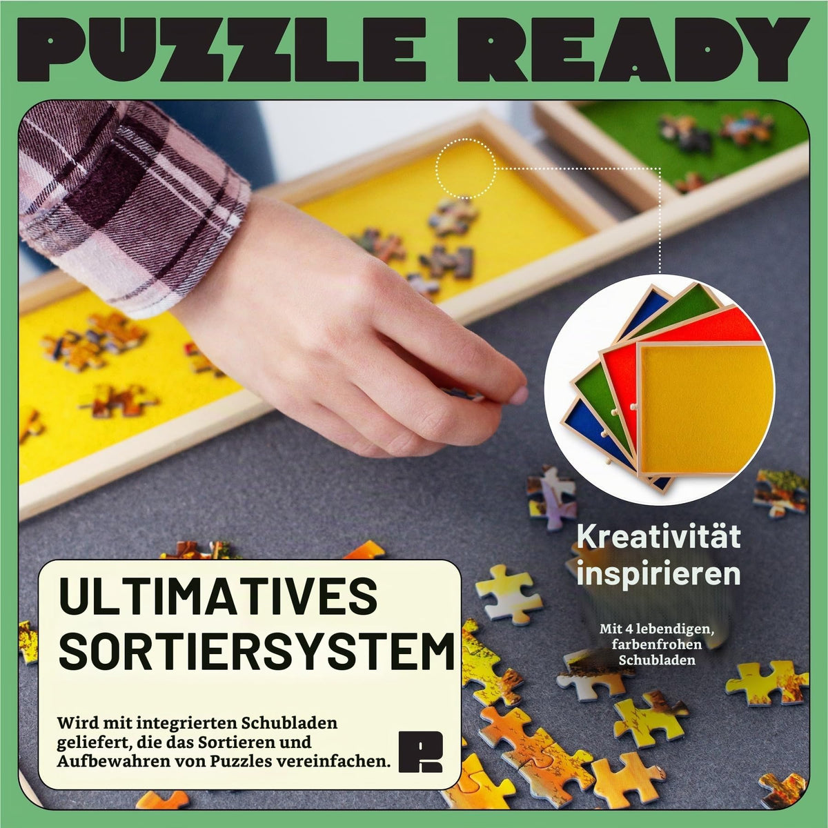 Tabla puzzle Puzzle Ready 1500 piese  lemn 102 x 69 cm