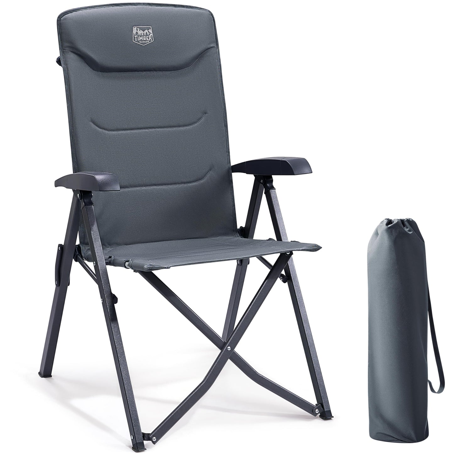 Scaune camping TIMBER RIDGE EU-JAAP-RC-5022 pliabile, 150 kg, 4 pozitii