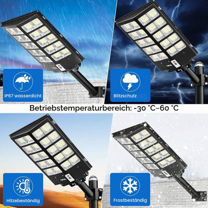 Lampa stradala solara JAYNLT Y-8200W cu senzor de miscare, marimea L