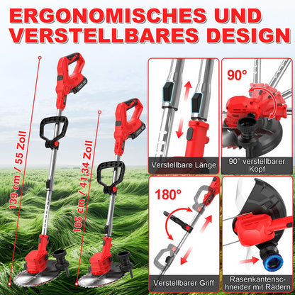 Trimmer gazon Forluoai YL-DCJ-A02 21V fara fir, 24000 RPM