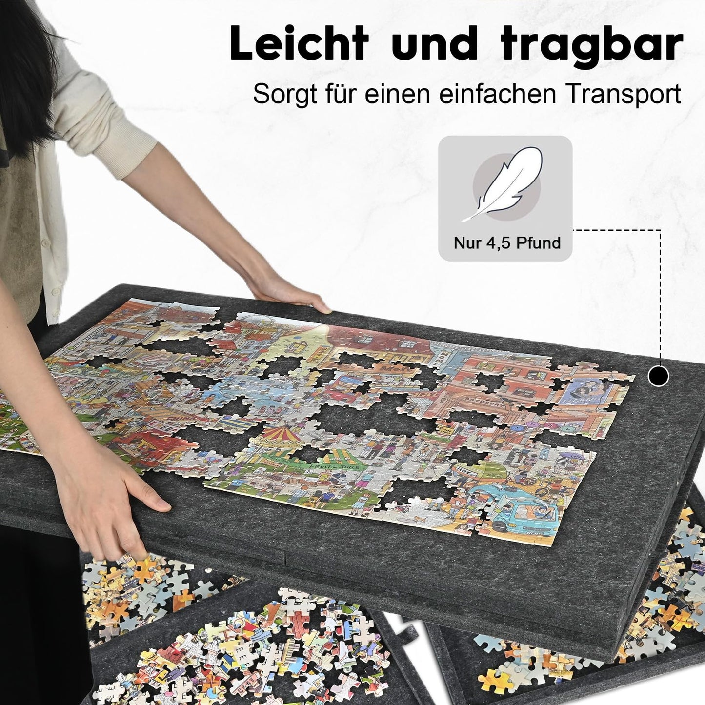 Puzzleboard Zertylre ZEY6131 2-in-1 inclinabil cu 6 sertare