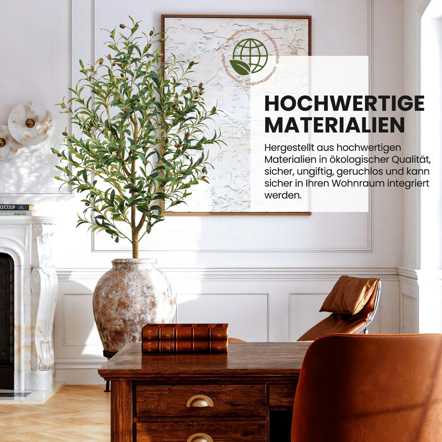 Planta artificiala maslin Guheake Olive Tree 5FT decor interior verde
