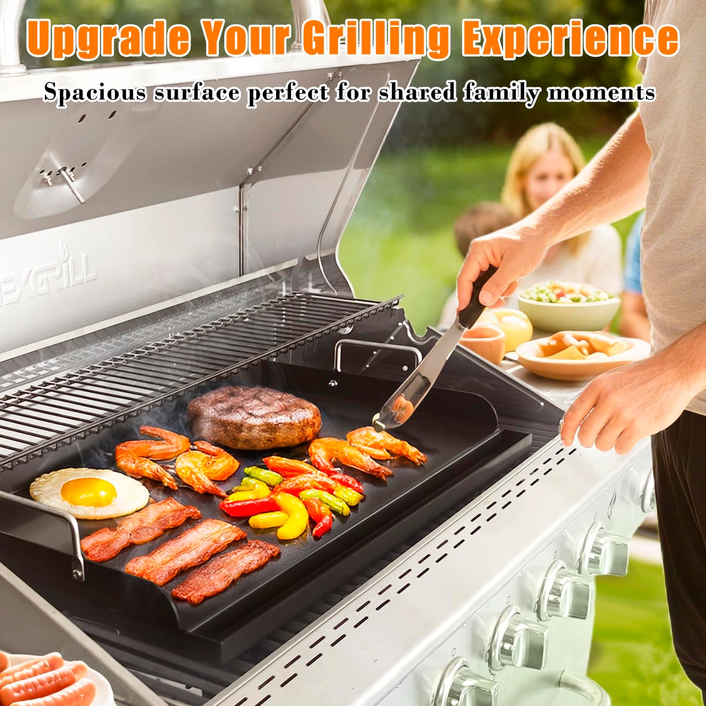 Gratar Griddle GFTIME universala 63.5x40.6 cm antiaderenta