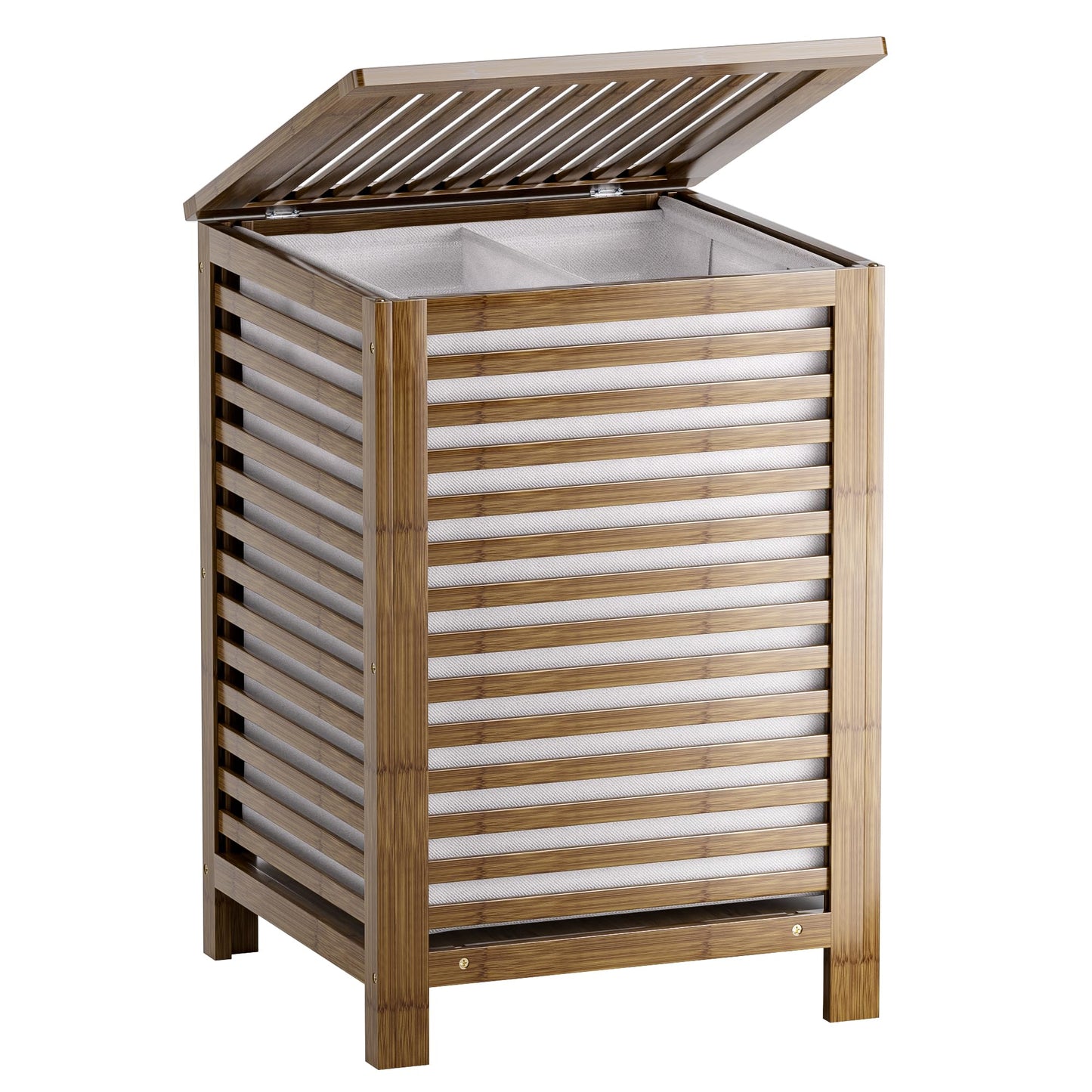 Cos rufe SMIBUY S-BLB-WL001 120L bambus cu 2 compartimente
