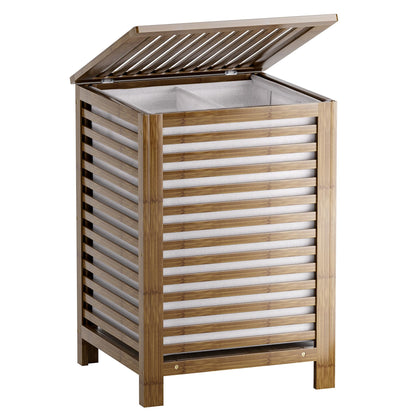 Cos rufe SMIBUY S-BLB-WL001 120L bambus cu 2 compartimente