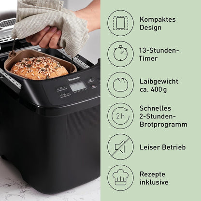 Masina de facut paine Panasonic SD-PN100KXC compacta cu 18 programe fara gluten