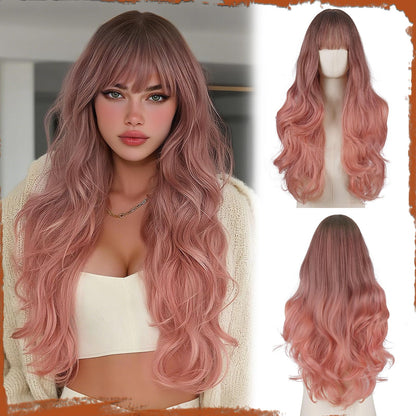 Peruca Sofeiyan Wavy Long Ombre Blonde 60 cm rezistenta la caldura