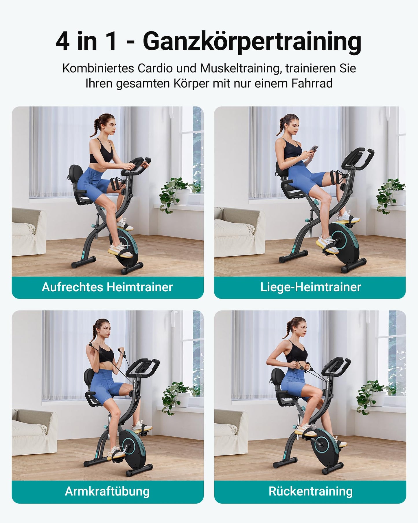 Bicicleta fitness MERACH MR-S15B1 pliabila, rezistenta magnetica 16 niveluri